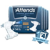 Attends® Overnight Briefs; Extra Large, 58"-63" (147 cm - 160 cm)