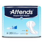 Attends® Shaped Pads Plus; Day Regular, 24.5" (62 cm)