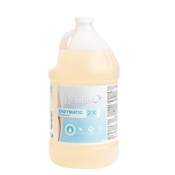 STERIS Revital-Ox dye- and fragrance-free enzymatic detergent, 4 L bottle