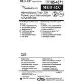 Med-Rx® Hemodialysis Tray, On- 85-4071N