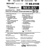 Med-Rx® Hemodialysis Tray - ON/OFF- 85-4149N