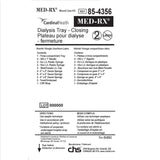 Med-Rx® Dialysis Tray - Closing- 85-4356