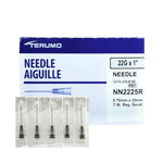 Terumo® Standard Hypodermic Needle; 22G x 1" (2.54 cm), UTW, black — Case of 1000
