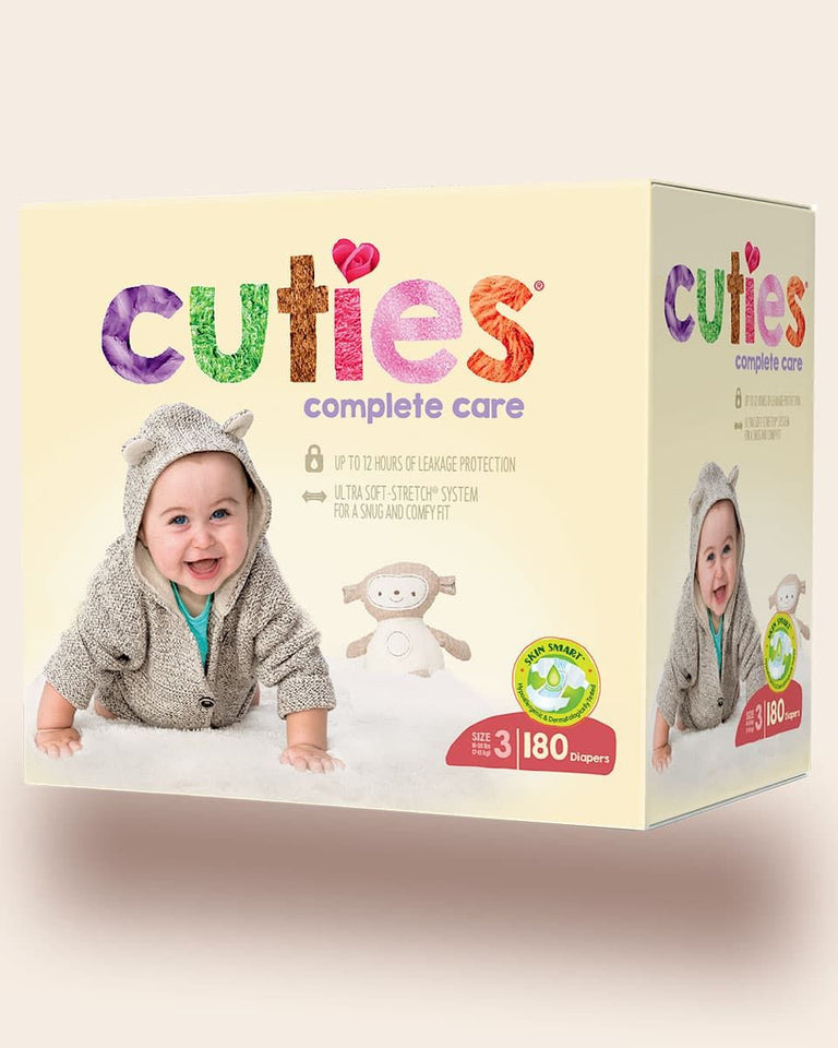 Cuties® Baby Diaper; Size 3, 16-28 lb. (7.3 kg - 12.7 kg)