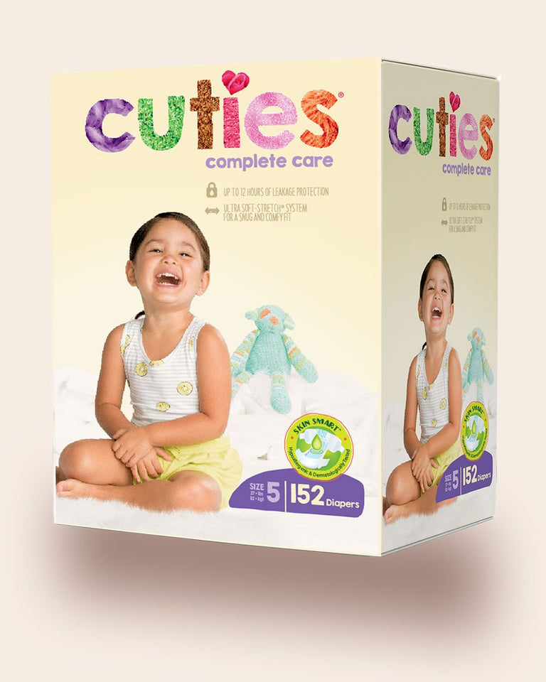 Cuties® Baby Diaper; Size 5, babies 27 lb. (12.2 kg)