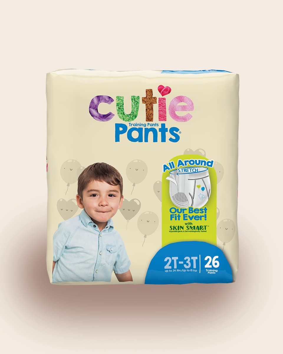 Cutie Pants® Toddler Training Pants; Size 2T-3T boys, <34 lb. (15.4 kg)