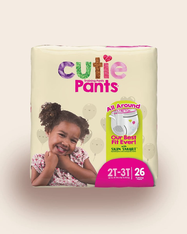 Cutie Pants® Toddler Training Pants; Size 2T-3T girl, <34 lb. (15.4 kg)