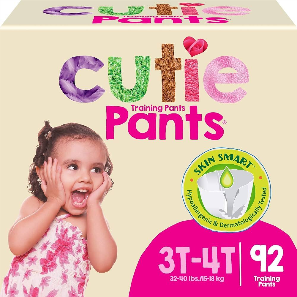Cutie Pants® Toddler Training Pants; Size 3T-4T girl, 32-40 lb. (14.5 kg - 18.1kg)