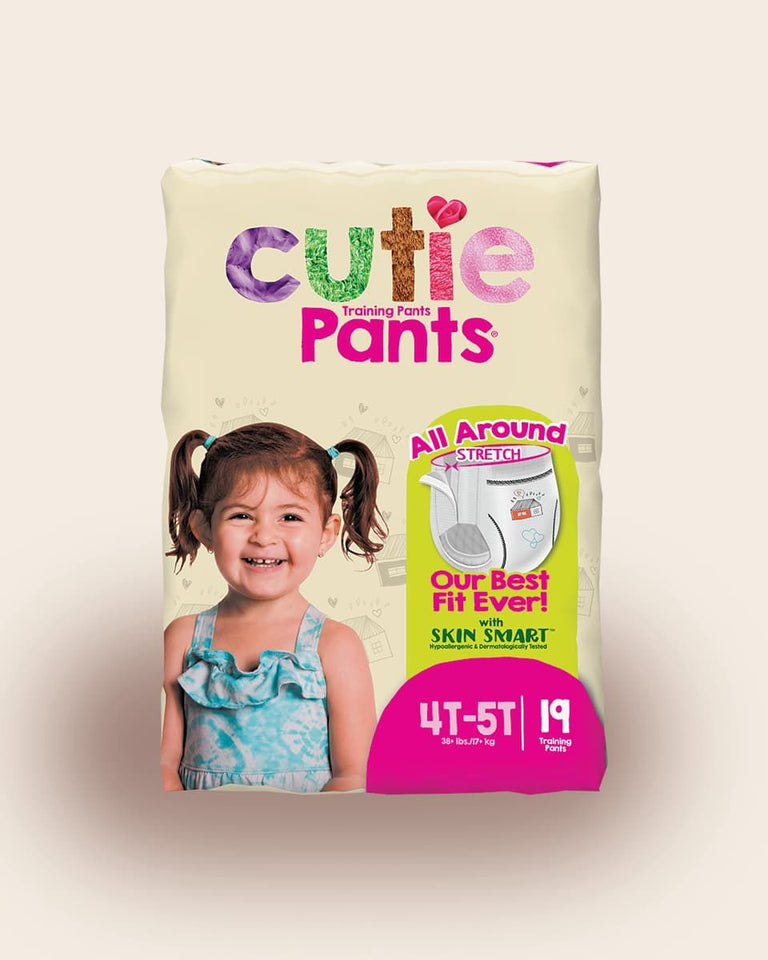 Cutie Pants® Toddler Training Pants; Size 4T-5T girl, 38 lb. + (17.2 kg)