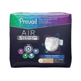 Prevail® Air Max Overnight 100% Breathable Stretch Brief, Size 3/XL/BA, 58"-73", Gray