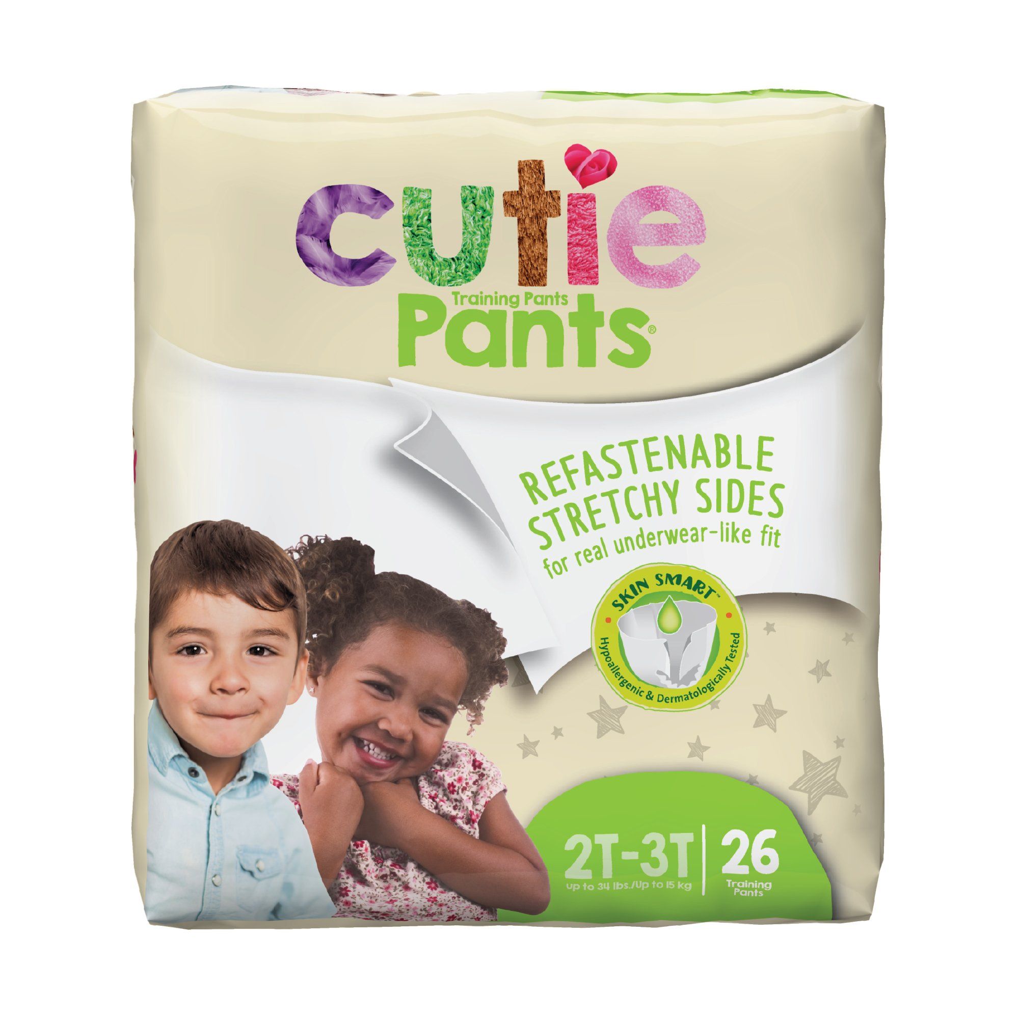 Cutie Pants® Toddler Pants; Medium, Toddler <34 lb. (15.4 kg)
