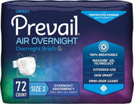Prevail® Air™ Overnight Briefs; Size 2, Large/Extra Large, 45"-62" (114 cm - 157 cm)