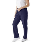 ComfortEase Style 900 Straight Modern-Leg Cargo Scrub Pants Elastic Waist Unisex Midnight Blue M Regular