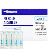 Terumo® Standard Hypodermic Needle; 23G x 1" (2.54 cm), UTW, blue — Case of 1000