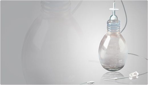 PleurX™ Vacuum Bottle with Drainage Line for Pleural Catheter System; 1 L