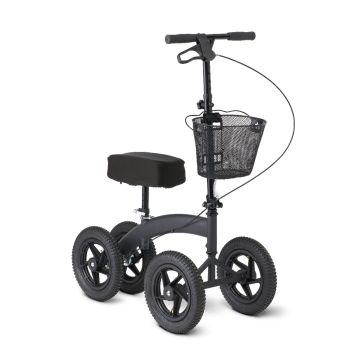 All-Terrain Knee Walker with 12in Wheels 350lbs Black 1Ct