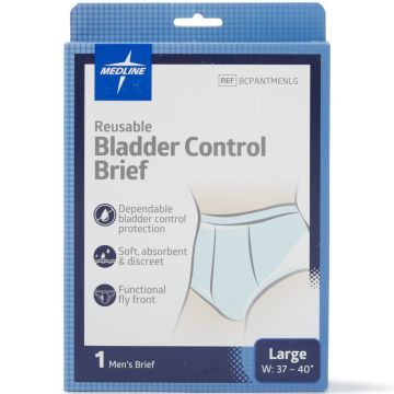 Reusable Incontinence Pants Men Light Absorbency L 37in-40in 1Ct