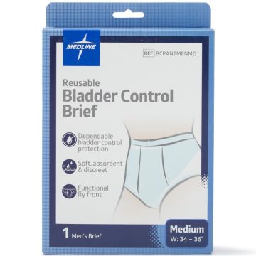 Reusable Incontinence Pants Men Light Absorbency M 34in-36in 1Ct