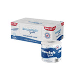 Retail Pack Toilet Paper – 4" x 3" x 5" White, 600 Sheets, 2 Ply, Individually Wrapped, 24 Rolls/Case, 55 Cases/Skid - Snowsoft