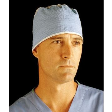 Cardnial Health Surgeon's Cap Easy-Tie Blue 100Ct