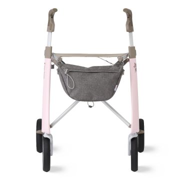 byACRE Ultralight Carbon Fiber Rollator Regular Seat 285lbs Pink Blush 1Ct