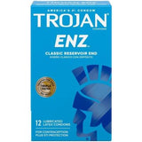 Trojan ENZ Lubricated Condoms Latex 12Ct