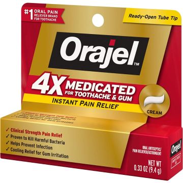 Orajel Oral Pain Relief Cream 0.33oz 1Ct