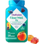 Vitafusion Fiber Well Fit Gummies Berries & Fruit 90Ct