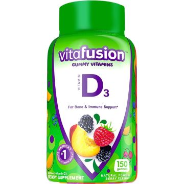 Vitafusion Vitamin D-3 Gummies Berry 50mcg 150Ct