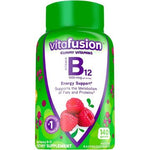 Vitafusion B-12 Vitamin Gummies Raspberry 1000mcg 12 Bottles (140/Bottle)