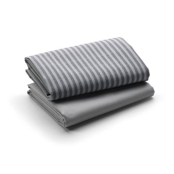 Graco Pank-N-Play Sheet Set Fitted Playpen Stripe/Gray 2Ct