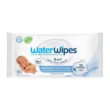 WaterWipes Baby Wipes Soft Pack 60/Pack 12Ct