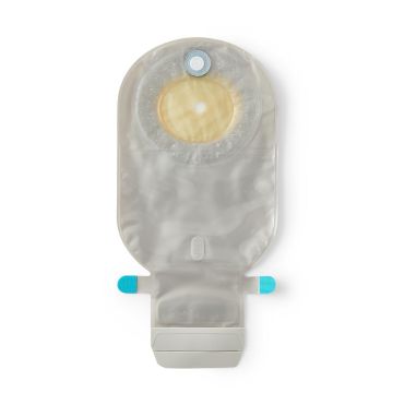 SenSura Mio Flat MAXI 1-Piece Drainable Ostomy Pouch with Full-circle Filter Extended Wear Cut-to-Fit 0.375in - 2.125in (10-55mm) Stoma Transparent 10Ct