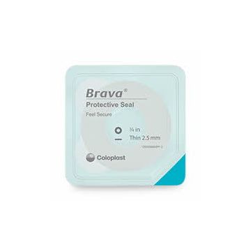Brava Protective Seal Thin 2.5mm 0.75in (18mm) Stoma 10Ct
