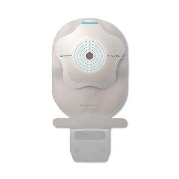 SenSura Mio Convex Flip MAXI 1-Piece Drainable Ostomy Pouch with Full-circle Filter Extended Wear Cut-to-Fit 0.375in - 2in (10- 50mm) Stoma Transparent 10Ct