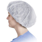 Lightweight Bouffant Cap 1-Ply 24in White 100Ct
