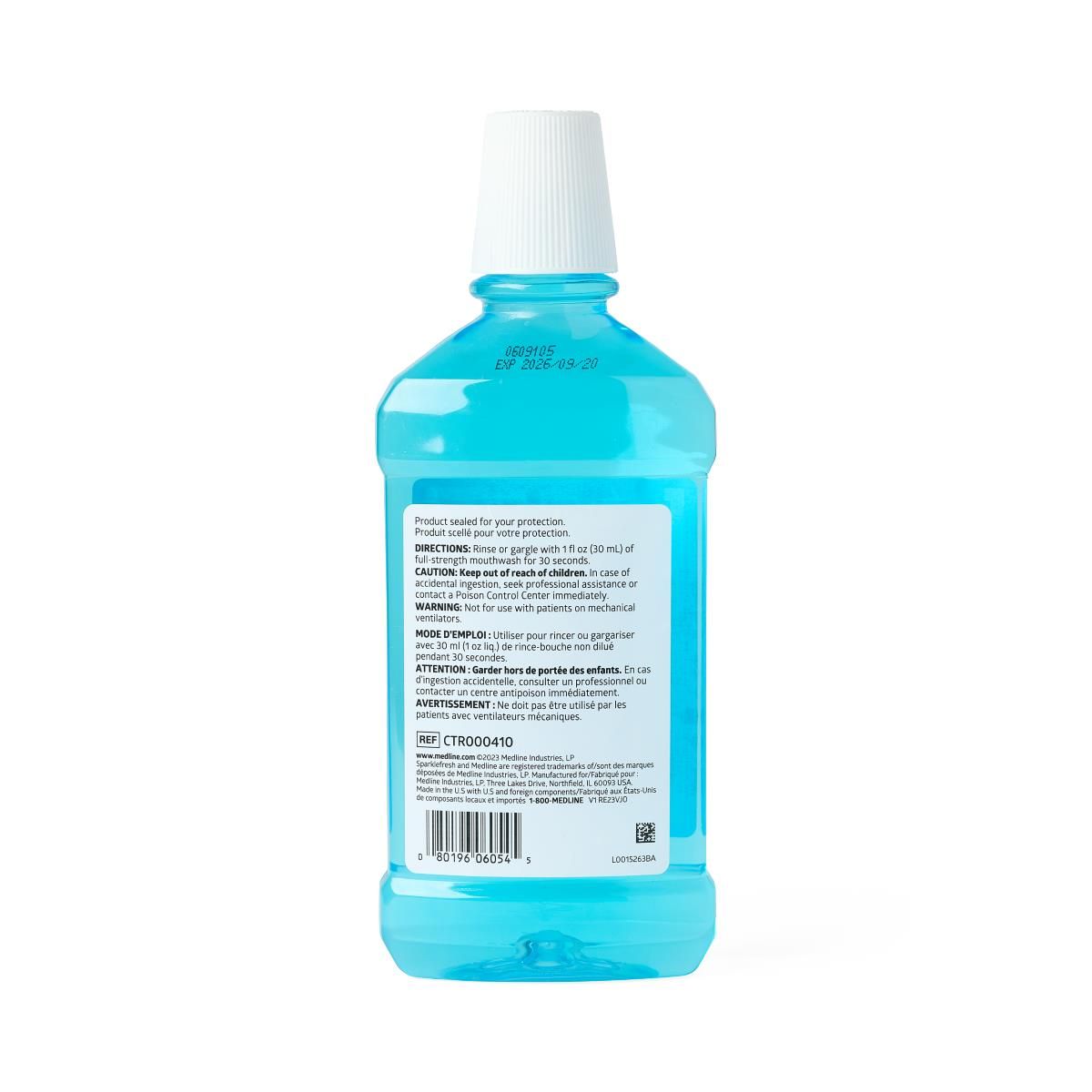 SparkleFresh™ Alcohol-Free Mouthwash, 500 ml Bottle