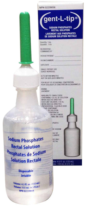 Sodium Phosphate Enema, 133 mL; 133 mL