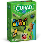 Curad Busy Bugs Bandages Plastic Strip Assorted Sizes 20Ct