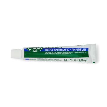 Curad Triple Antibiotic Plus Pain Relief Ointment 1oz 12Ct
