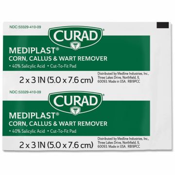 Curad Mediplast Wart Remover Pads 25Ct