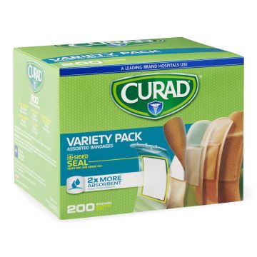 Curad Variety Pack Assorted Bandages 200Ct