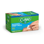 Curad Alcohol Prep Pads 2-Ply M 100Ct