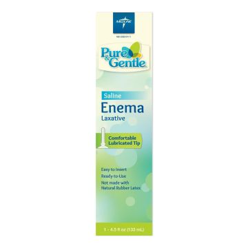Pure & Gentle Saline Laxatives Suppositories 4.5oz 24Ct