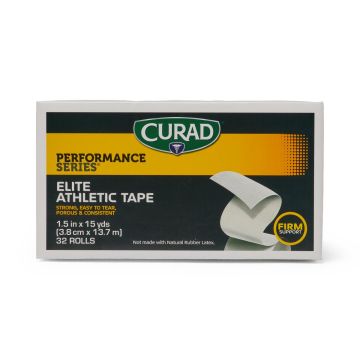 Curad Premium Athletic Tape 1.5in x 15yd Off White 32Ct