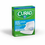 Curad Sterile Nonstick Pad with Adhesive Tabs 3in x 4in 10Ct