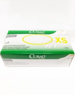 CURAD® 3G Synthetic Vinyl Glove, White, X-Small