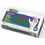 Curad Comfort Exam Gloves Latex Fully Textured M 100Ct