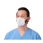 Curad Flat-Fold Isolation Face Mask White 10Ct