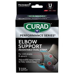 CURAD Performance Series Dual-Strap Elbow Support Left/Right Universal 4Ct